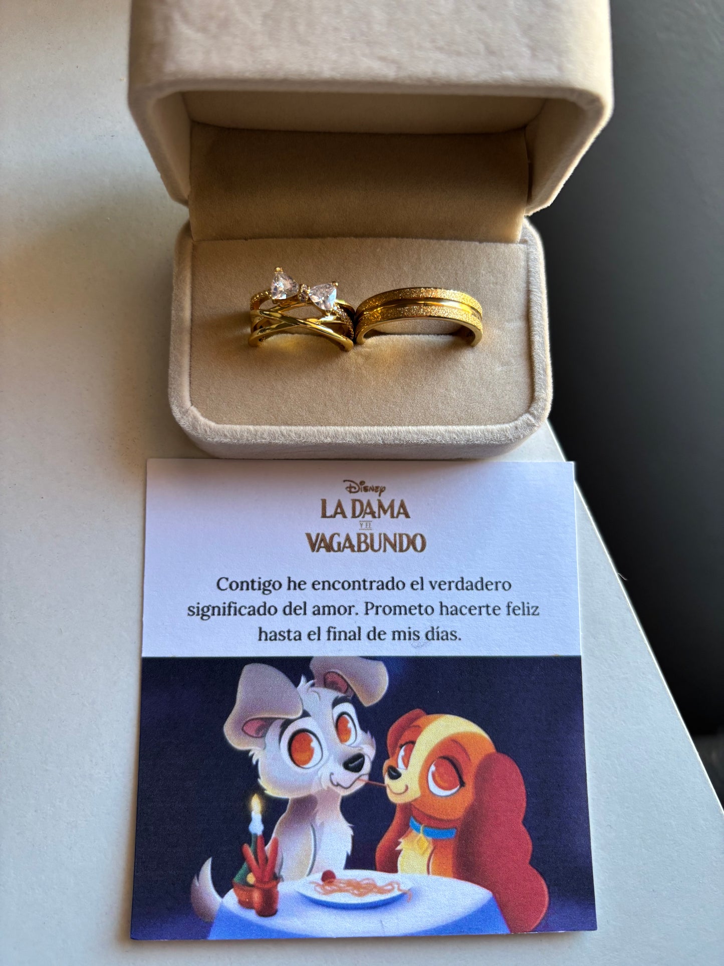 Anillos pareja Dama y Vagabundo
