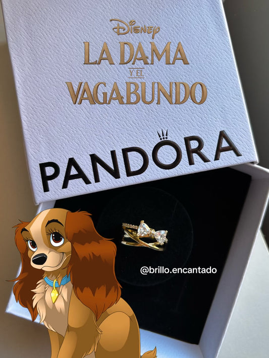 Anillo Pandora Dama y Vagabundo